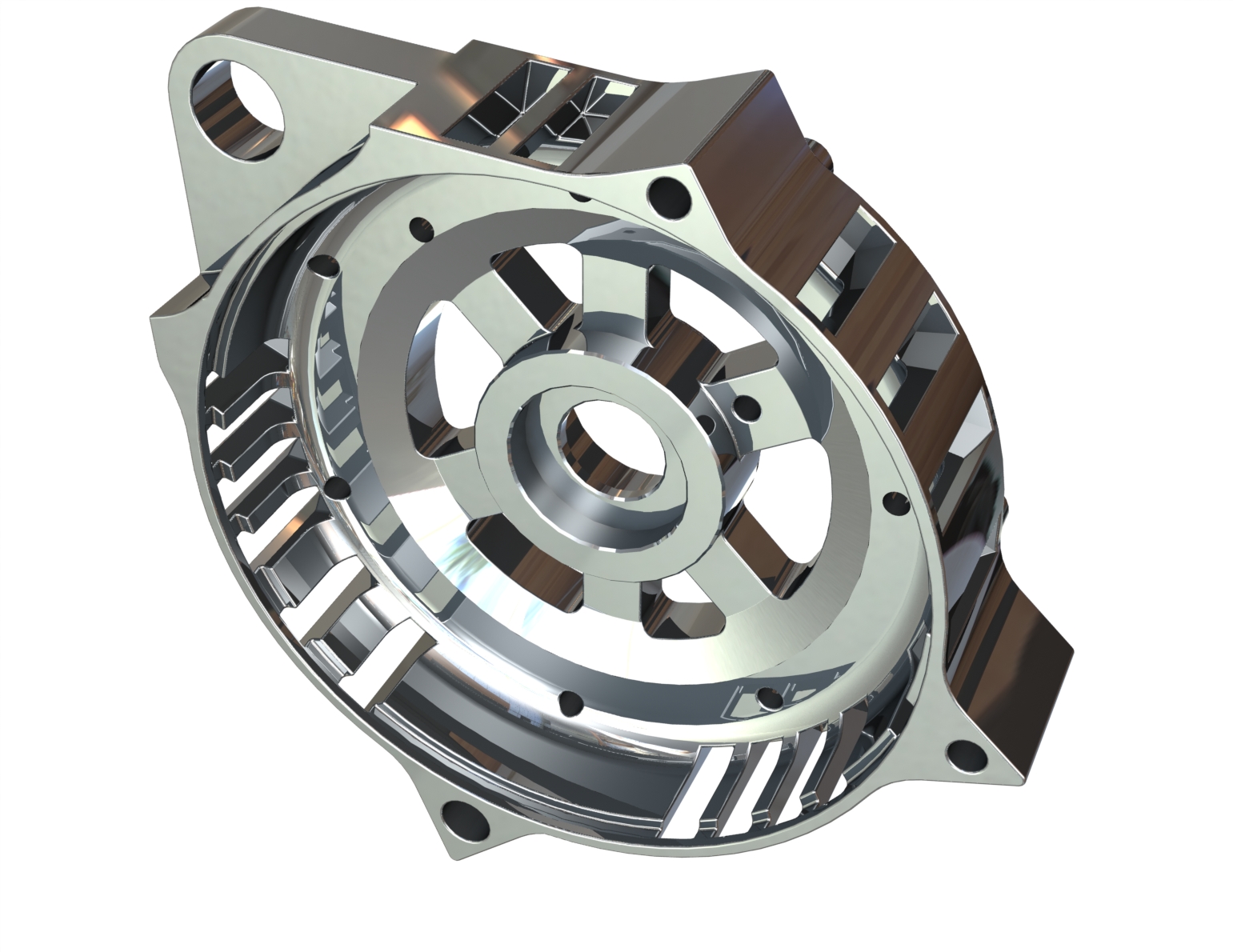 Alternator, End shield, Stator, Aluminum casting